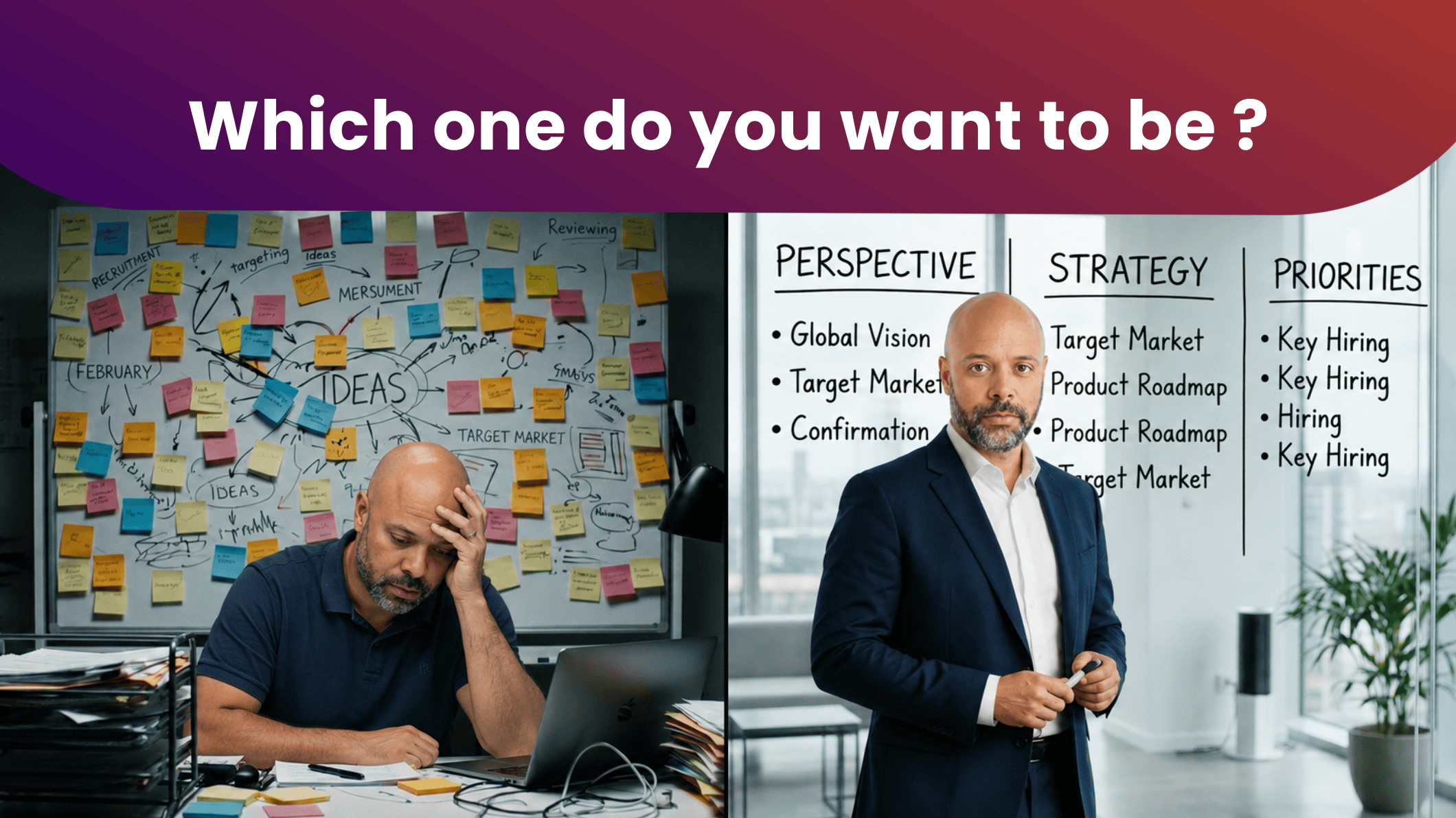 Contrasting business strategies and perspectives
