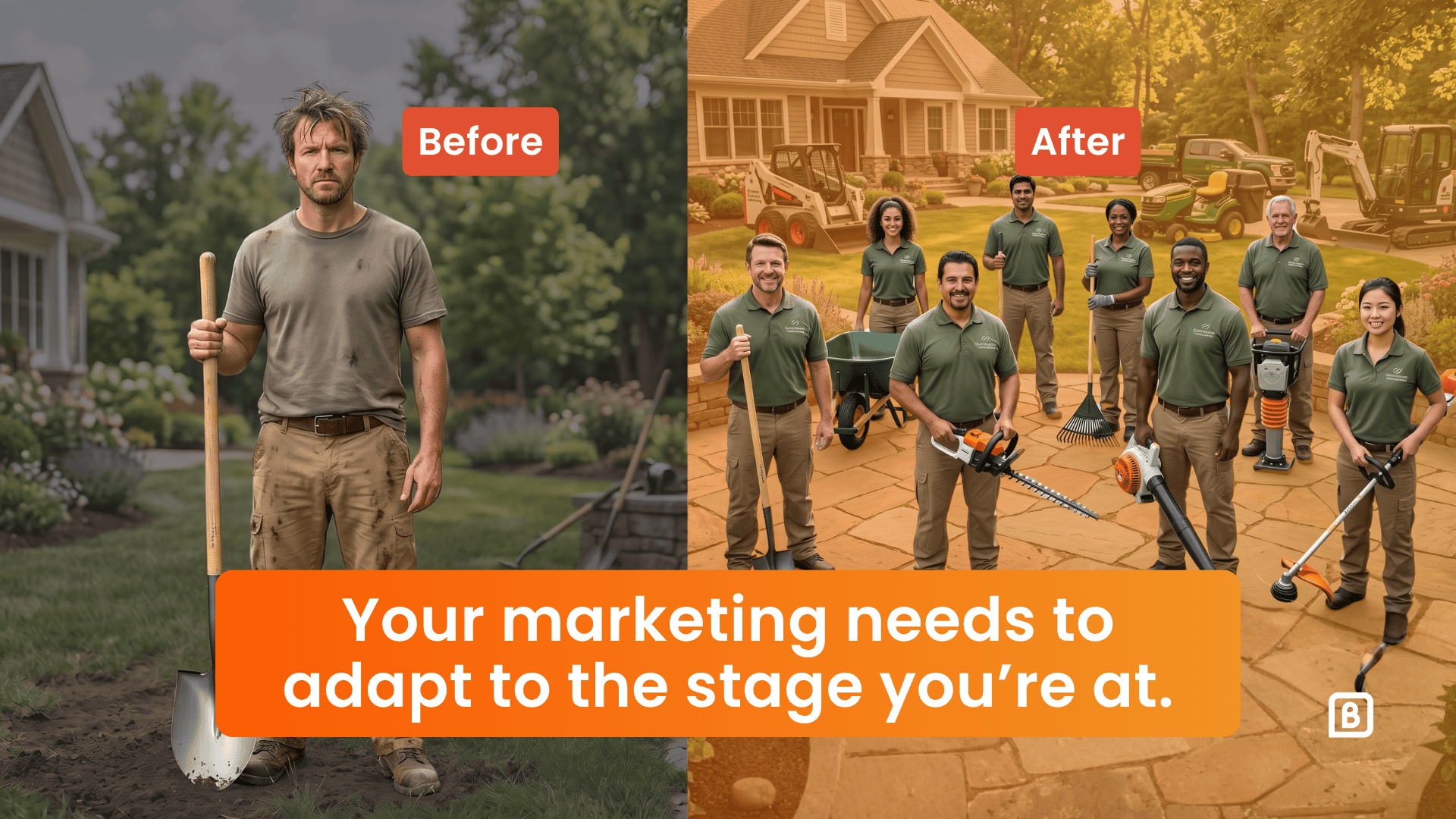 Before and after marketing transformation